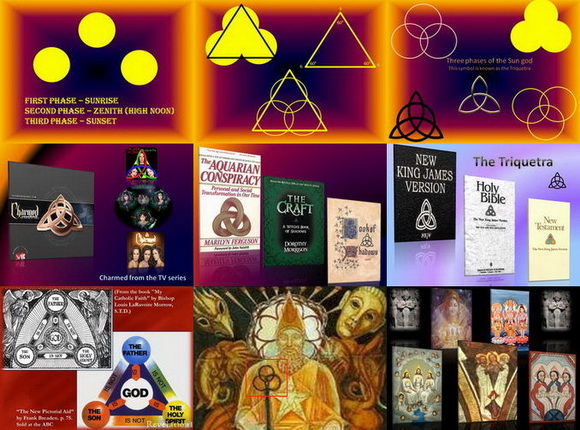 Trinity and sun worship and the triquetra